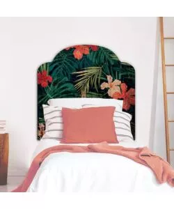 Testiera adesiva 'jungle' per letto singolo, 78x95 cm