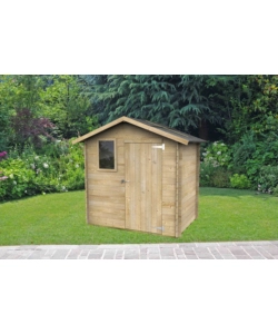 Casetta in legno da giardino livia con porta singola 198x130x205 cm - alce