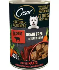 Cesar - umido per cani manzo e carote 400 gr