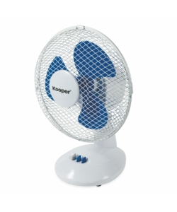 Ventilatore da tavolo bianco con lame, 25 w 23cm