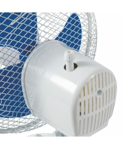 Ventilatore da tavolo bianco con lame, 25 w 23cm