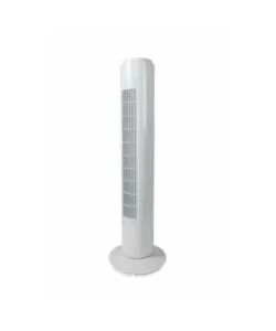 Ventilatore bianco a torretta con timer, 45 w