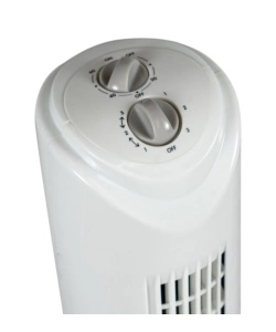 Ventilatore bianco a torretta con timer, 45 w