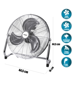 Ventilatore alta velocita' in metallo con diametro di 35 cm, 70w