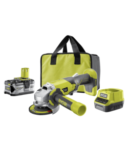 Smerigliatrice a batteria ryobi "r18ag-140s" con batteria 18v 4.0 ah