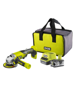 Smerigliatrice a batteria ryobi 'r18ag-140s' 18v 115mm, con batteria 4.0 ah e caricabatterie