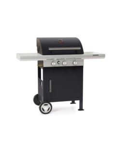 Barbecue a gas 3 fuochi barbecook "spring 3112" con griglie in ghisa, 133x57x115 cm