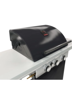 Barbecue a gas 3 fuochi barbecook "spring 3112" con griglie in ghisa, 133x57x115 cm