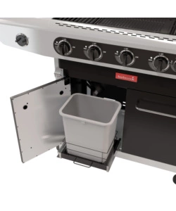 Barbecue a gas 5 fuochi barbecook "siesta 612" con fornello laterale