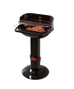 Barbecue a carbonella barbecook 'loewy 55' in acciaio nero, 55x33 cm