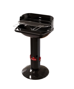 Barbecue a carbonella barbecook "loewy 55" in acciaio nero, 55x33 cm