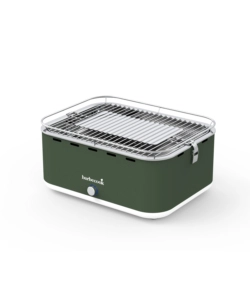 Barbecue a carbonella portatile da tavolo barbecook 'carlo' verde, 38,5x28,5 cm