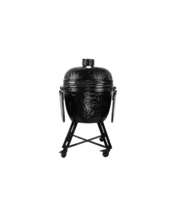 Barbecue a carbonella barbecook "kamal" nero in ceramica, diametro 53 cm