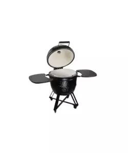 Barbecue a carbonella barbecook "kamal" nero in ceramica, diametro 53 cm