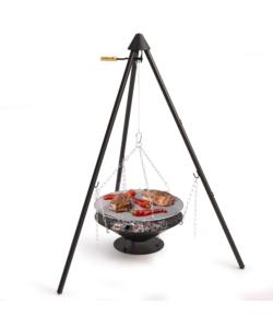 Barbecue a legna con treppiede barbecook "junko" griglia diametro 60 cm