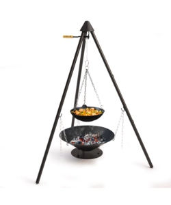 Barbecue a legna con treppiede barbecook "junko" griglia diametro 60 cm