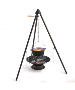 Barbecue a legna con treppiede barbecook "junko" griglia diametro 60 cm