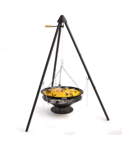 Barbecue a legna con treppiede barbecook "junko" griglia diametro 60 cm