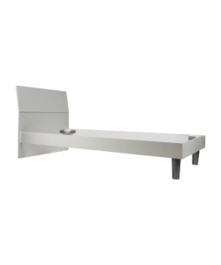 Letto singolo "giotto" bianco, 89,5x205x88 cm