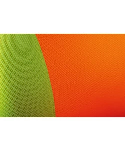 Sedia ufficio tessuto arancione e giallo, 52x56x94-103,5 cm