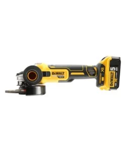 Smerigliatrice brushless a batteria dewalt dcg405pc con valigetta e due batterie da 18v 5.0 ah