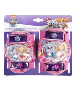 Kit di protezione "paw patrol boy girl" con 2 gomitiere e 2 ginocchiere