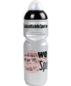 Borraccia per bicicletta gazzetta dello sport grigio perlato in plastica, 800 ml