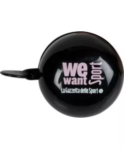 Campanello per bicicletta gazzetta dello sport nero, diametro 60 mm