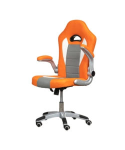 Sedia gaming 'rider' arancione, 65x62x110 cm