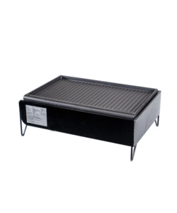 Barbecue a gas da appoggio mini nero, 62x42x22 cm - arnold