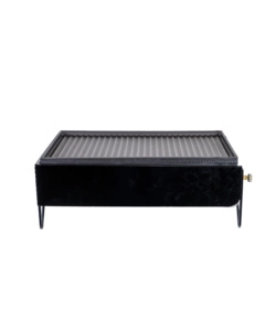 Barbecue a gas da appoggio mini nero, 62x42x22 cm - arnold