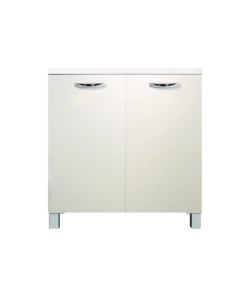 Base cucina con ripiano e 2 ante bianco 'easy', 80 cm