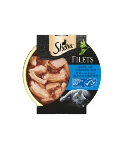 Sheba - umido per gatti filets pollo e tonno al naturale 60 gr