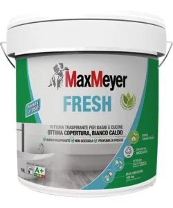 Pittura traspirante per interni 'fresh a+' 10 lt bianca, pronta all uso - max meyer