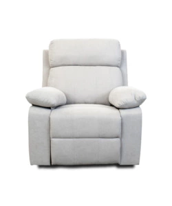 Poltrona recliner manuale "annika" in tessuto grigio, 92x93x101 cm