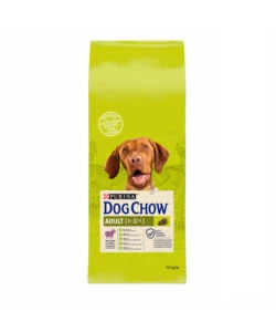 Crocchette per cani adulti 'dog chow' all'agnello, 14 kg - purina