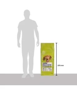 Crocchette per cani purina 'dog chow' adulto di tutte le taglie con agnello 14 kg