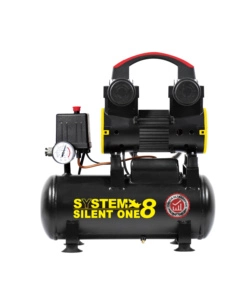 Compressore aria portatile silenziato system+ 8l 1,5hp - cod. sy091