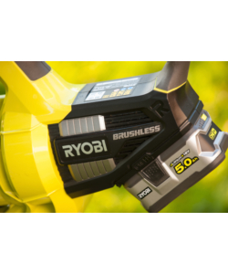 Soffiatore aspiratore a batteria con motore brushless obv18, solo corpo macchina - ryobi