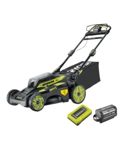 Tagliaerba a batteria trazionato ryobi 'ry36lmx51a-160' taglio 51 cm 36v, batteria 6.0 ah inclusa