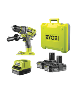 Trapano avvitatore a percussione brushless r18pd7-220b con due batterie 2.0 ah - ryobi