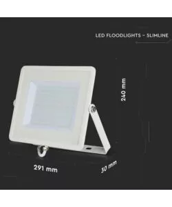 Faro led bianco 3000k 100w, 8000lm