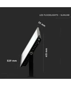 Faro led nero 4000k 300w, 24800lm