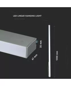 Plafoniera led a sospensione 6400k 40w, 3200lm