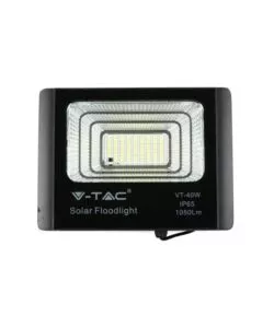 Faro led con pannello solare e telecomando 6000k, 16w