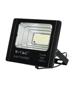 Faro led con pannello solare e telecomando 6000k, 16w