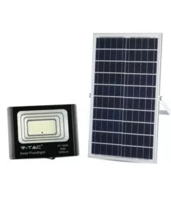 Faro led con pannello solare e telecomando 6000k, 35w