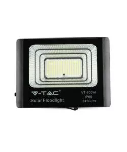 Faro led con pannello solare e telecomando 6000k, 35w