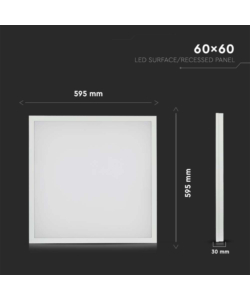 Pannello led 60x60 6500k, 36w