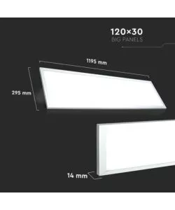 Pannello led 120x30 cm 3000k, 45w